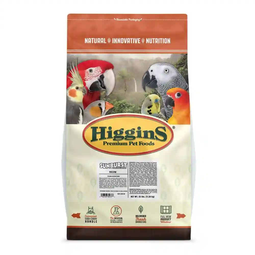 Higgins Sunburst Macaw 25 Lbs