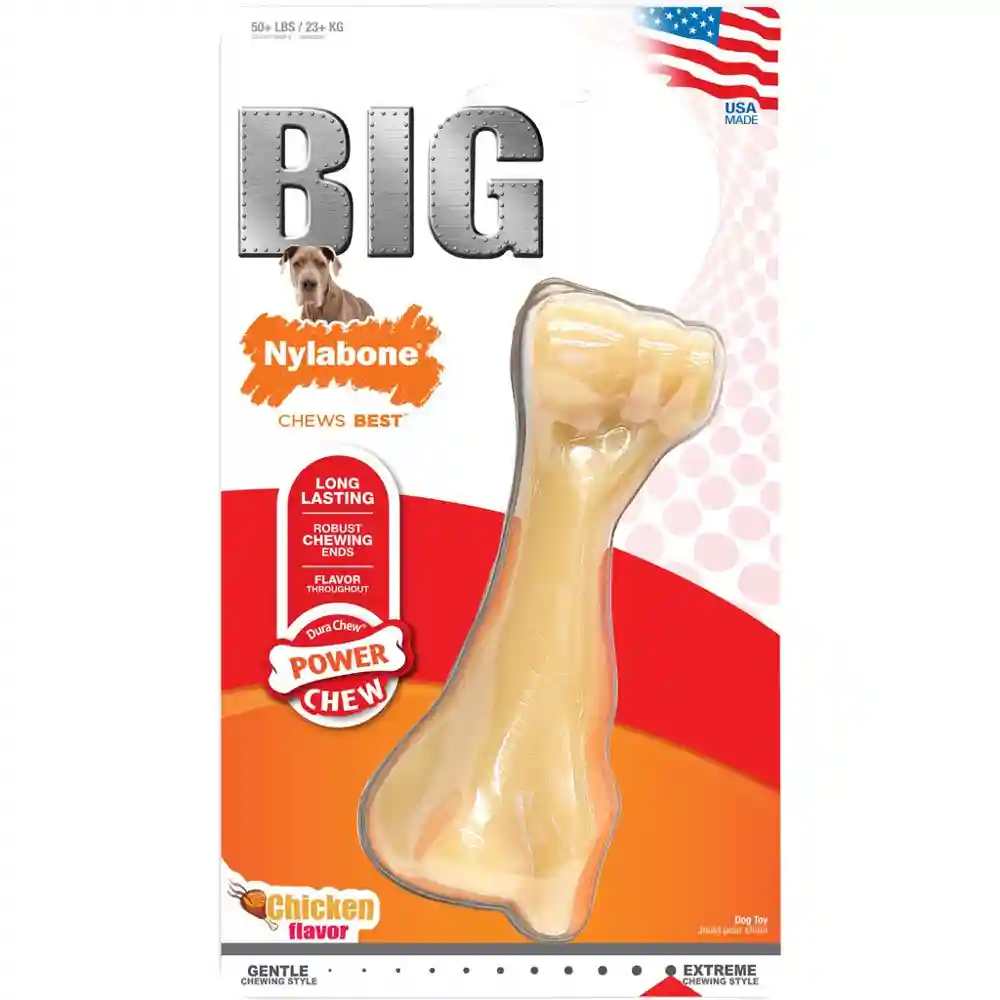 Nylabone Big Chews Beef Bone 12 Oz