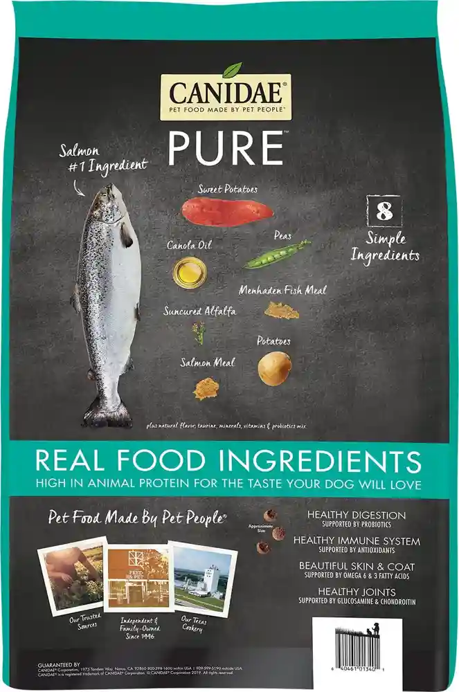 Grain-free Pure Real Salmon & Sweet Potato Recipe Dry Dog Food 4-lb