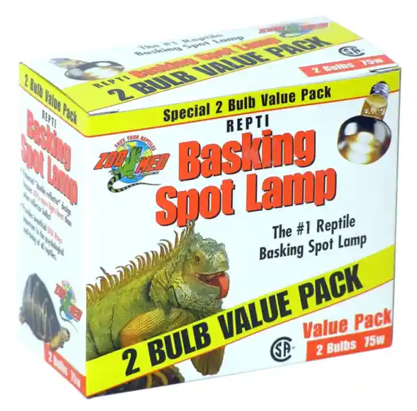 Zoomed Basking Spot Lamp 75w Incandescent 2 Pk
