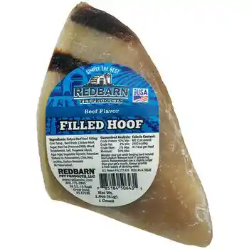 Redbarn Beefy Filled Cow Hoof 25