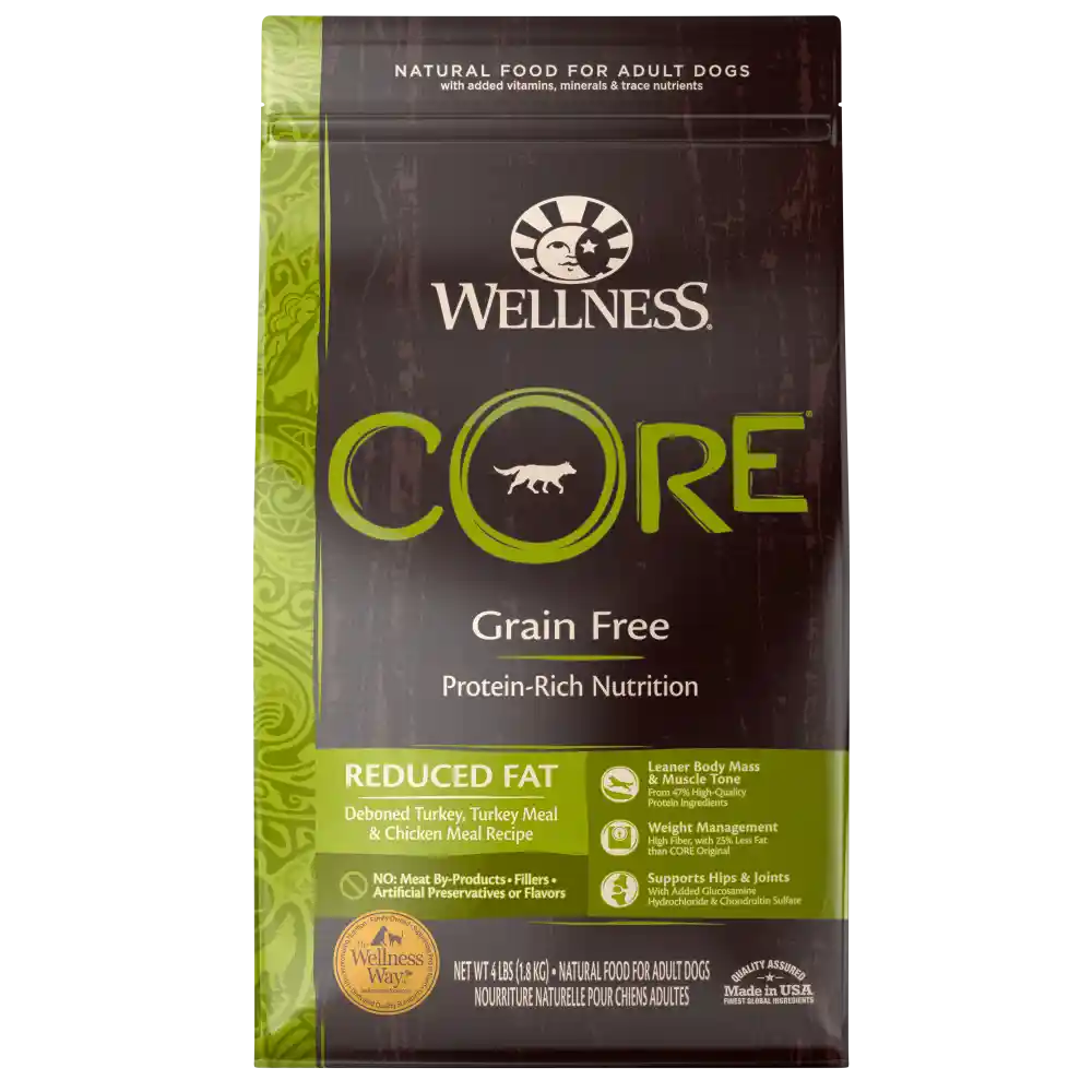 Core Natural Grain Free Reduced Fat Weight Management Turkey & Chicken Recipe Dry Dog Food 4-lb