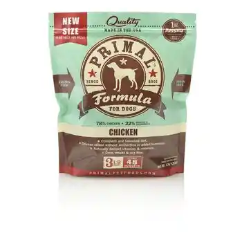 Raw Frozen Canine Chicken Formula Nuggets Dog Food 3-lb