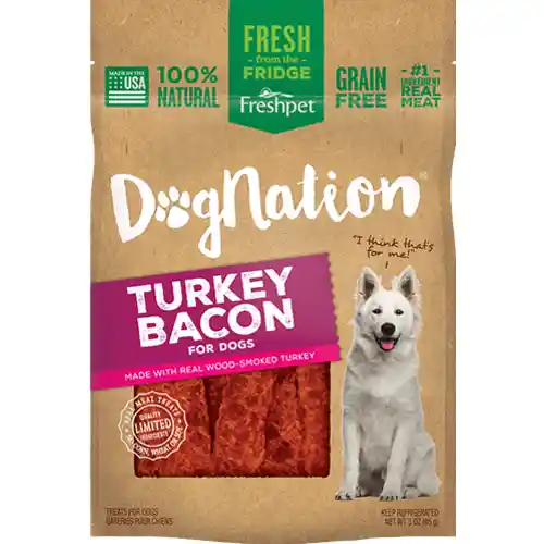 Dog Nation Turkey Bacon