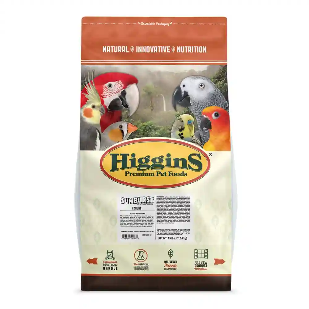 Higgins Sunburst Conure 25 Lbs