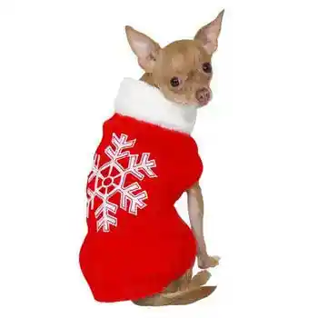 Snowflake Sweater Red Small