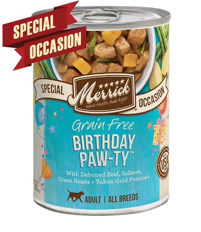 Merrick Grain Free Birthday Pawty 12.7oz Canned Dog Food