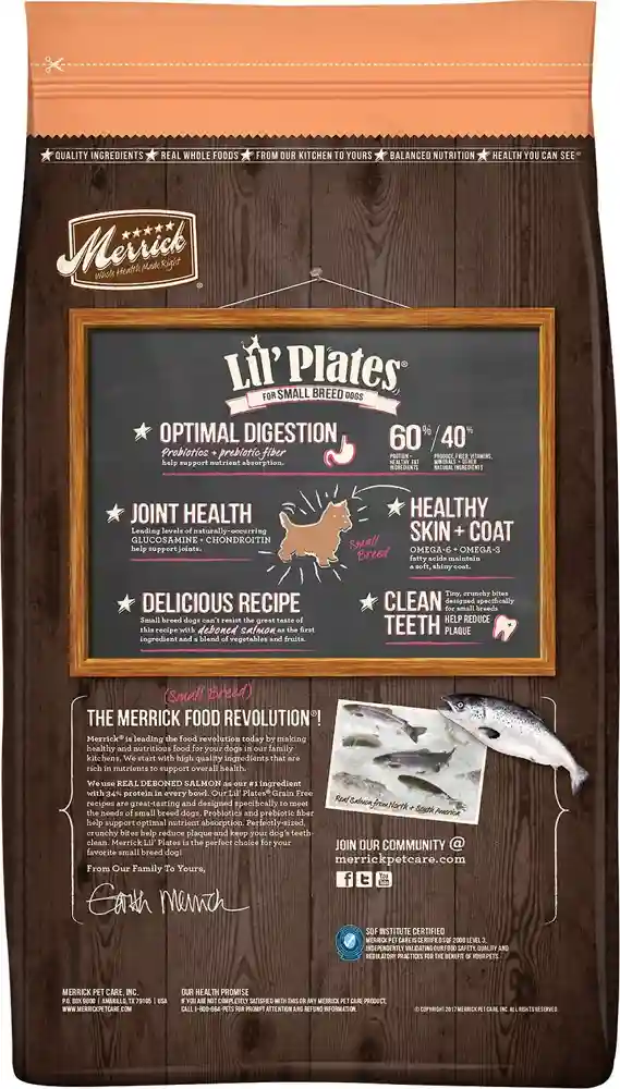 Lil' Plates Grain Free Small Breed Real Salmon & Sweet Potato Recipe Dry Dog Food 4-lb Test