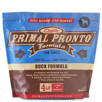 Pronto Raw Duck Frozen Dog Food 4-lb
