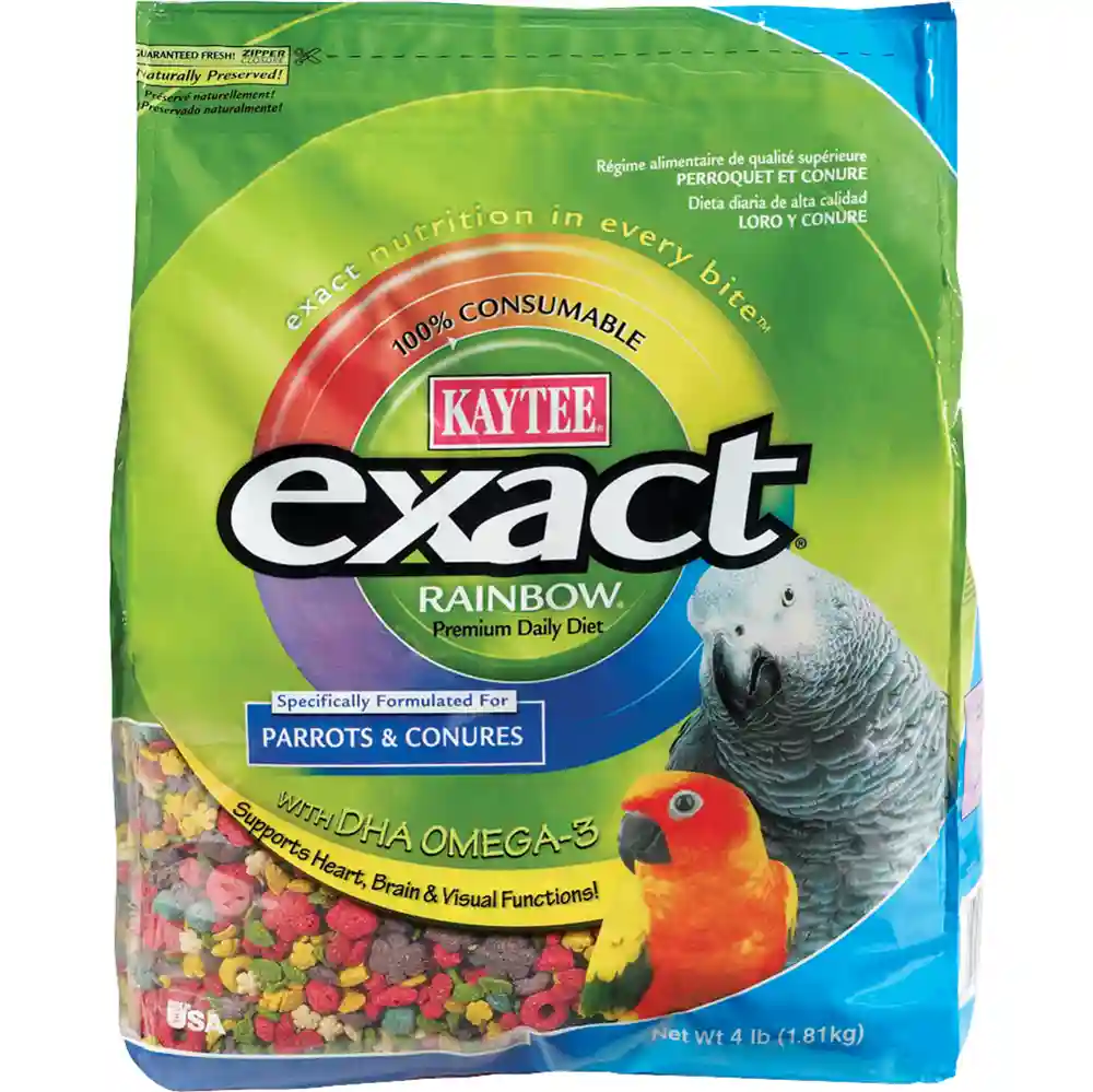 Kaytee Exact Rainbow Parrot Conure 4 Lbs