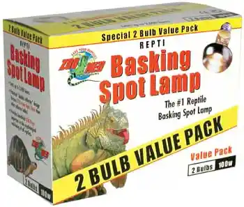 Zoomed Basking Spot Lamp 75w Incandescent 2 Pk