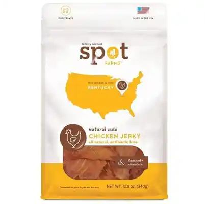 Spot Farms Chicken Jerky Flaxseed & Vit E 12 Oz