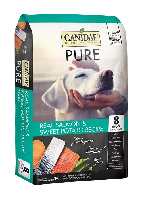 Grain-free Pure Real Salmon & Sweet Potato Recipe Dry Dog Food 4-lb