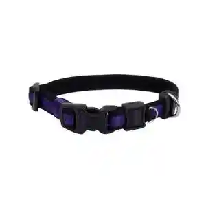 Adjustable Collar, Purple, 5/8" X 8"-12"