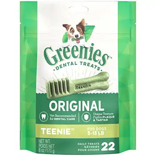 Original Teenie Dental Dog Chews 6-oz