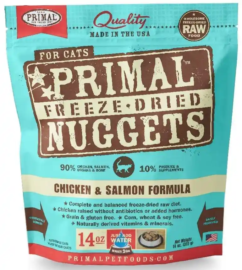 Freeze Dried Nuggets Grain Free Chicken & Salmon Formula Cat Food 5.5-oz