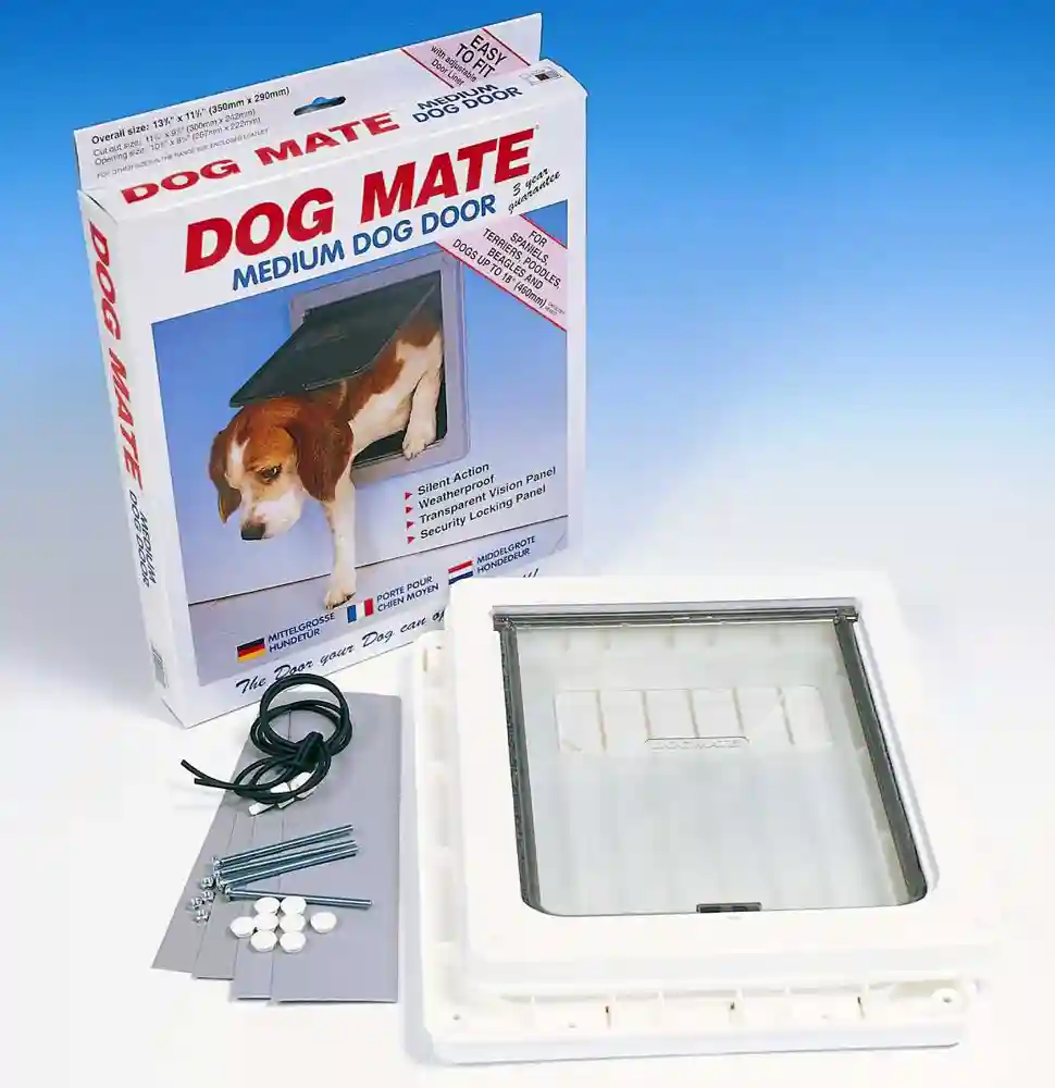Pet Mate Dog Door White 11.3"x13.75"