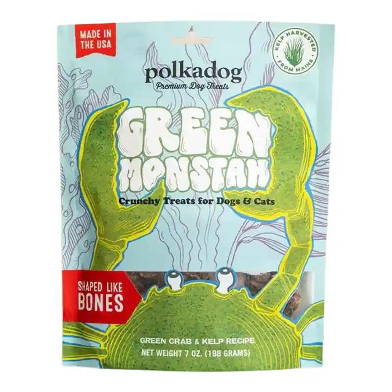 Polka Dog Green Monsta Bones 7oz