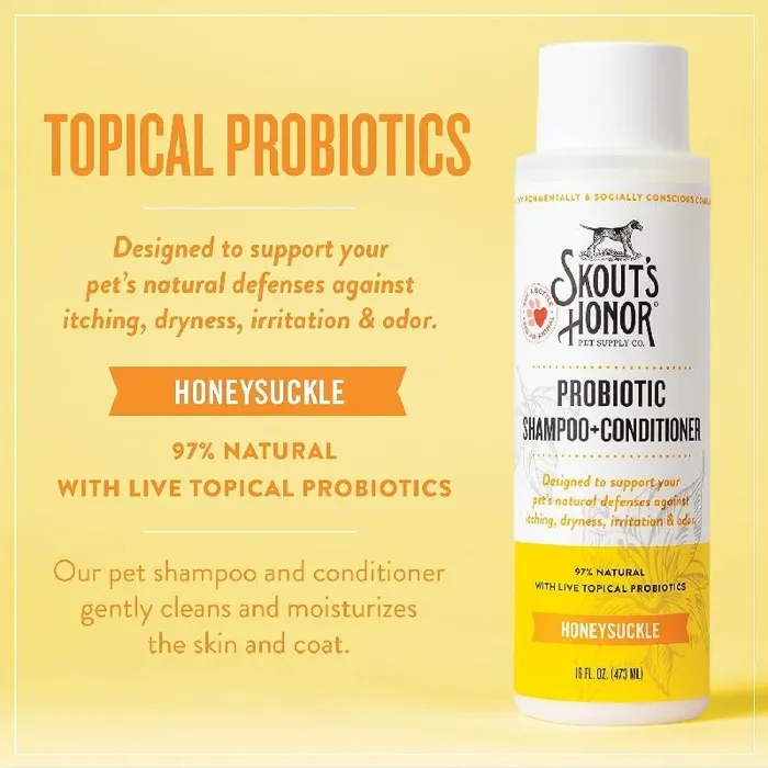 Skout's Honor Honeysuckle Shampoo + Conditioner 16