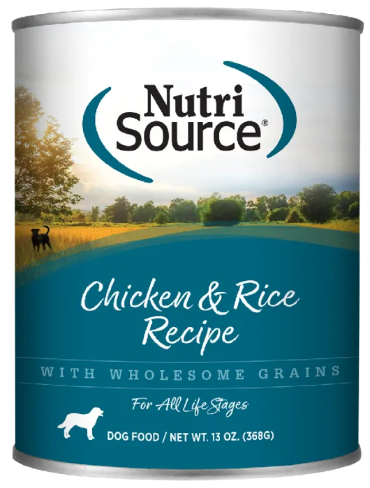 DISC Nutrisource Adult Chicken & Rice Dog 13oz