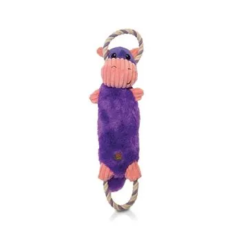 Rip 'ems Cow Dog Toy Purple Large/18 Inch