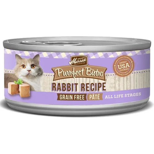 Purrfect Bistro Rabbit Pate Grain-free Canned Cat Food 5-oz