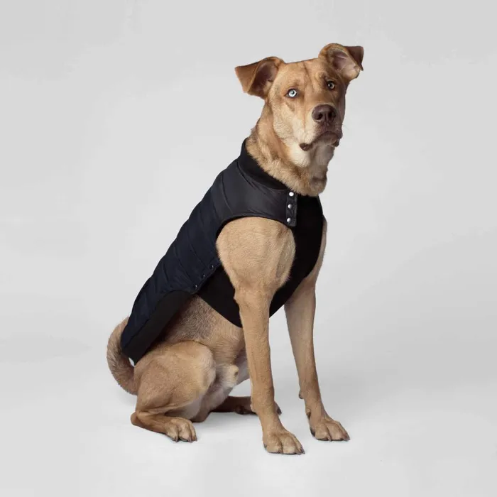 Summit Stretch Puffer Vest In Navy 10"