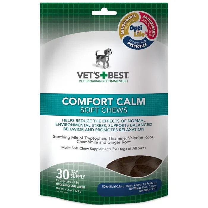 Vets Best Comfort Calm Soft Chew 30 Day Supply 4.2 Ounce;