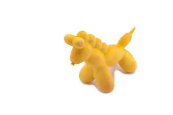 Latex Dog Toy Yellow Horse Balloon