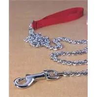 Steel Chain Lead With Nylon Handle 4' Heavy