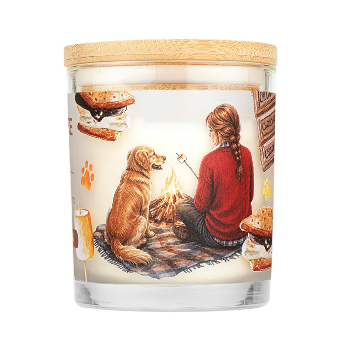 One Fur All Pet House Toasted S’mores candle side