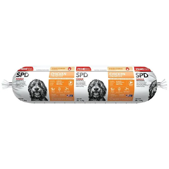 Prime100 SPD Chicken/Brown Rice Roll 1#