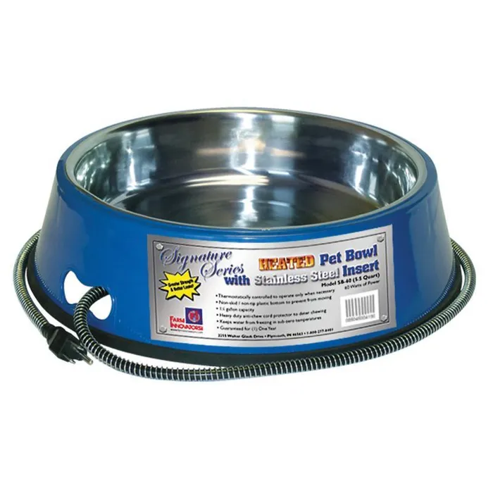Stainless Steel Heat Pet Bowl