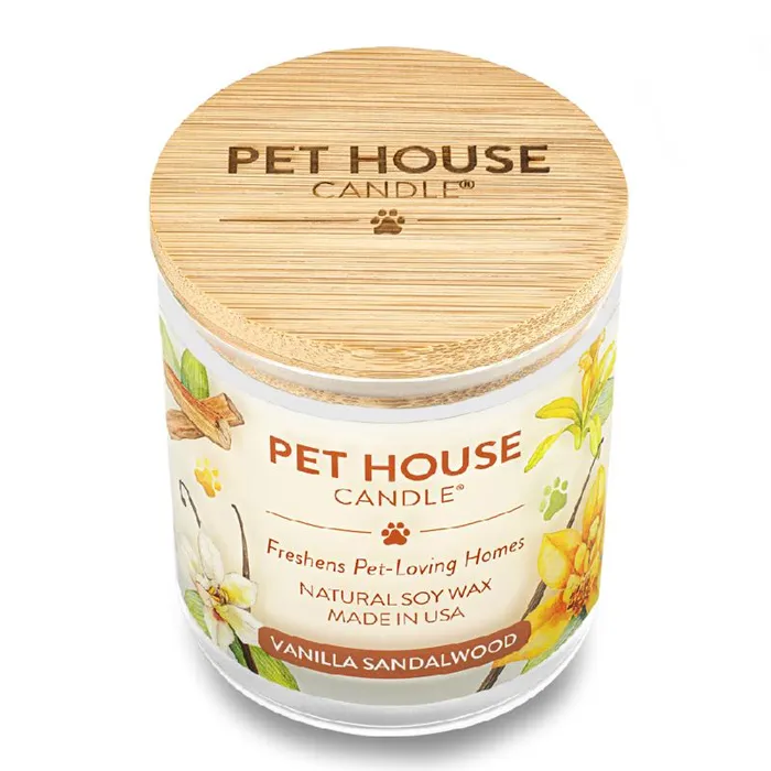 Pet House Candle Vanilla Sandalwood Large