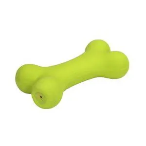 Latex Bone Dog Toys, Lime, 5.5"