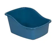 High Back Litter Pan Large Blue