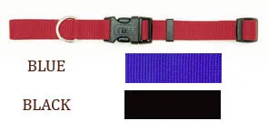 Coastal Nylon Adjustable Tuff Collar 5/8"x14"-red