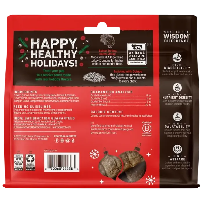 Earth Animal Wisdom Jerky Holiday Feast 4oz
