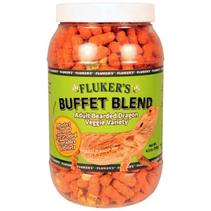 4.5 Oz. Buffet Blend Adult Bearded Dragon Veggie Variety;