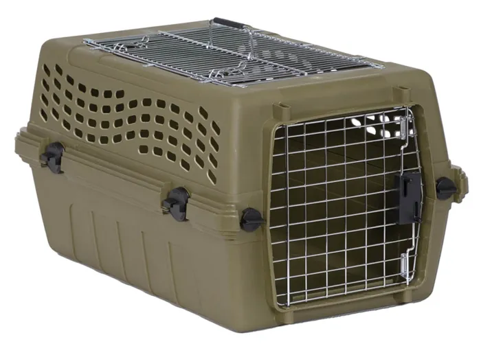 Petmate Double Door Deluxe Kennel Medium 23"x14.5"x12" Spa Teal