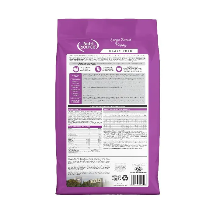 Nutrisource Dog GF Large Breed Puppy 12#
