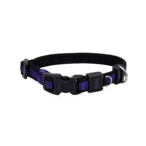 Adjustable Collar, Purple, 5/8" X 10"-14"