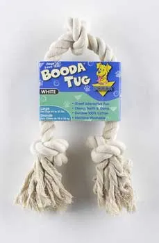 Booda 3 Knot Rope Tug White Large