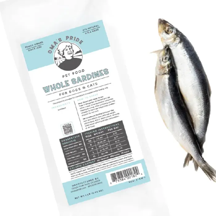 Oma's Pride Raw Frzn Whole Sardines 1lb
