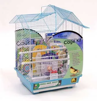 Bird Cage Starter Kit 14x11 White/blue
