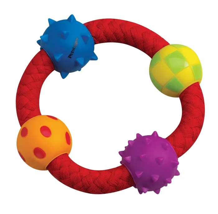Multi Textured Chew Ring Dog Toy Chew Ring