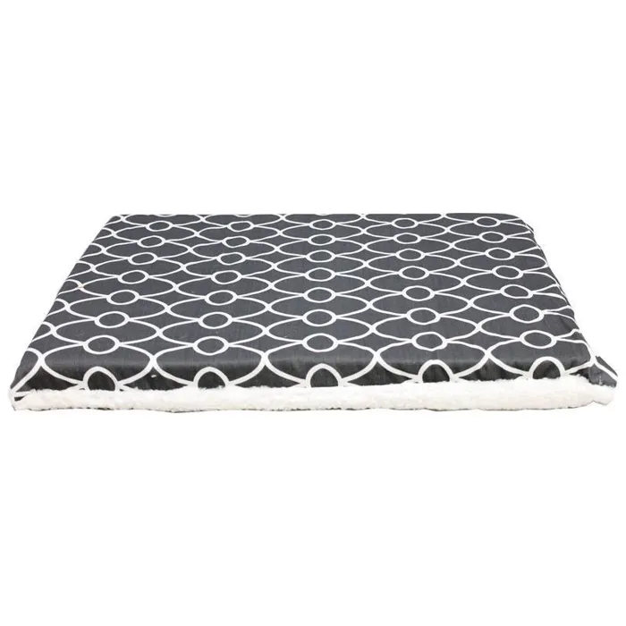 36" Gry Geo/flc Rvse Crate Pad;