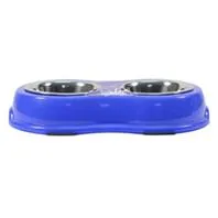 Burst Stainless Steel Double Diner Blue 8 Oz