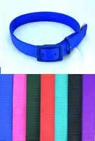 Nylon Double Collar 1"x28"-black