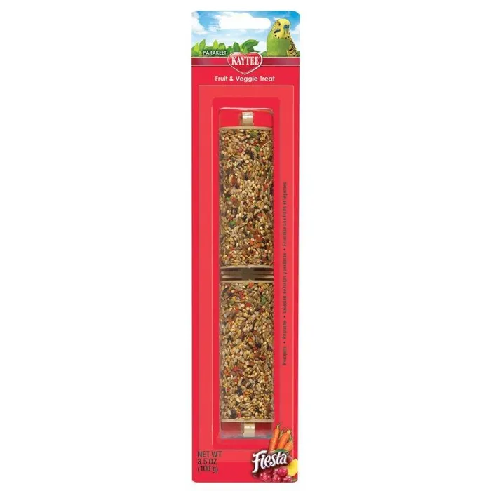 Kaytee Fiesta Parakeet Fruit Veggie Stick 3.5 Oz